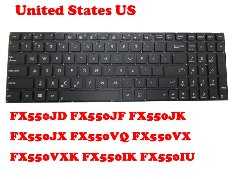 Clavier d'ordinateur portable pour ASUS FX550JD FX550JF FX550JK FX550JX FX550VQ FX550VX FX550IK FX550IU TW/UK/US/SP/PO/IT/FR France