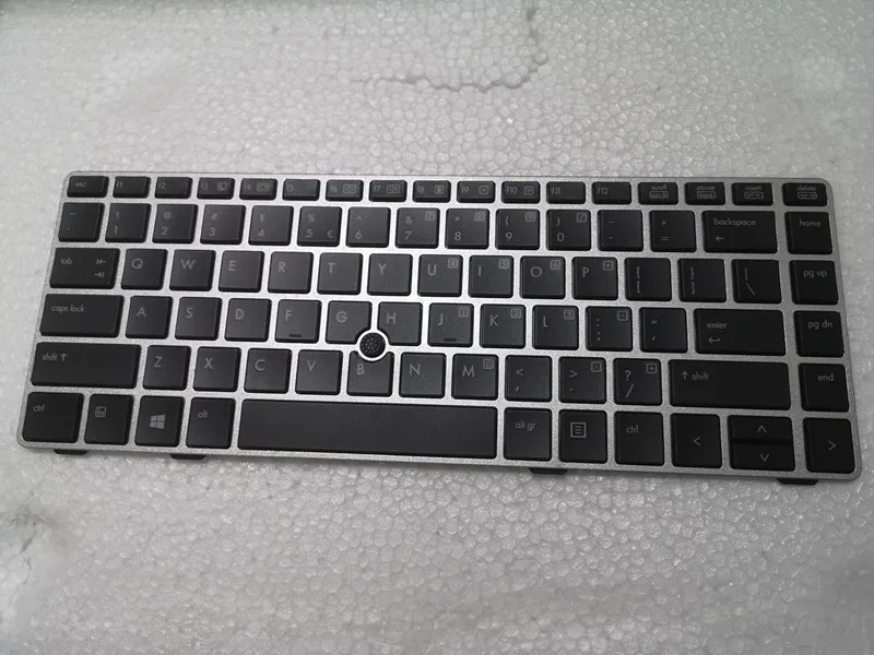 USADO para HP EliteBook 8460p 8470p 8460w 8470w 702649 -001 Teclado US POINT Silver Frame