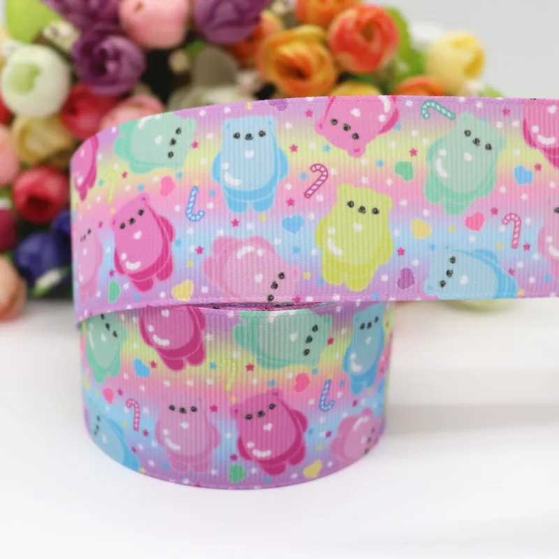 10 Yards 1,5'' 38MM Niedliche Bedruckte Grosgrain-Bänder für Haarschleifen DIY Handarbeitsmaterialien Y2020070701 – Detail 12