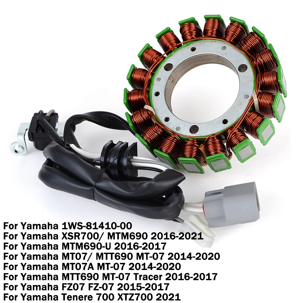 Motorcycle Stator Coil for Yamaha MT07 FZ07 Tenere 700 XTZ700 XSR700 MTM690 MTT690 MT FZ 07 FZ-07 MT-07 XTZ XSR 700 1WS-81410-00