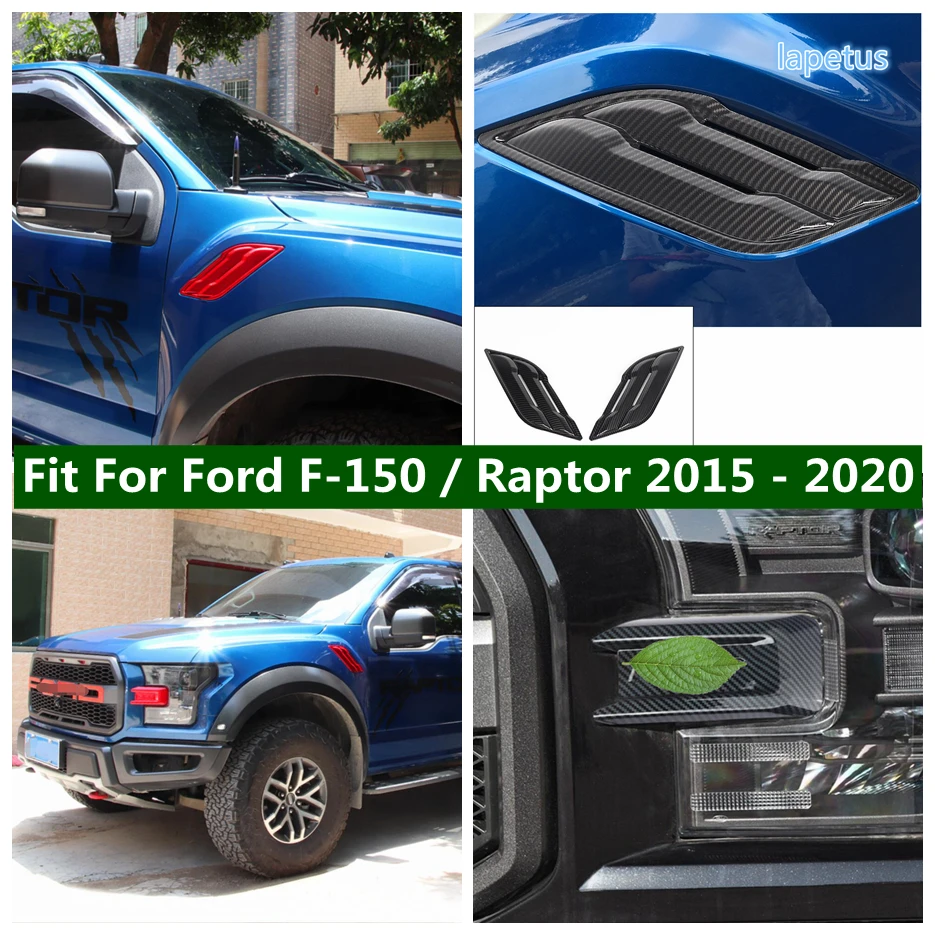 

Head Front Bumper Fog light Eyelid Eyebrow / Body Mark Spoiler decoration Cover Trim Fit For Ford F-150 / Raptor 2015 - 2020