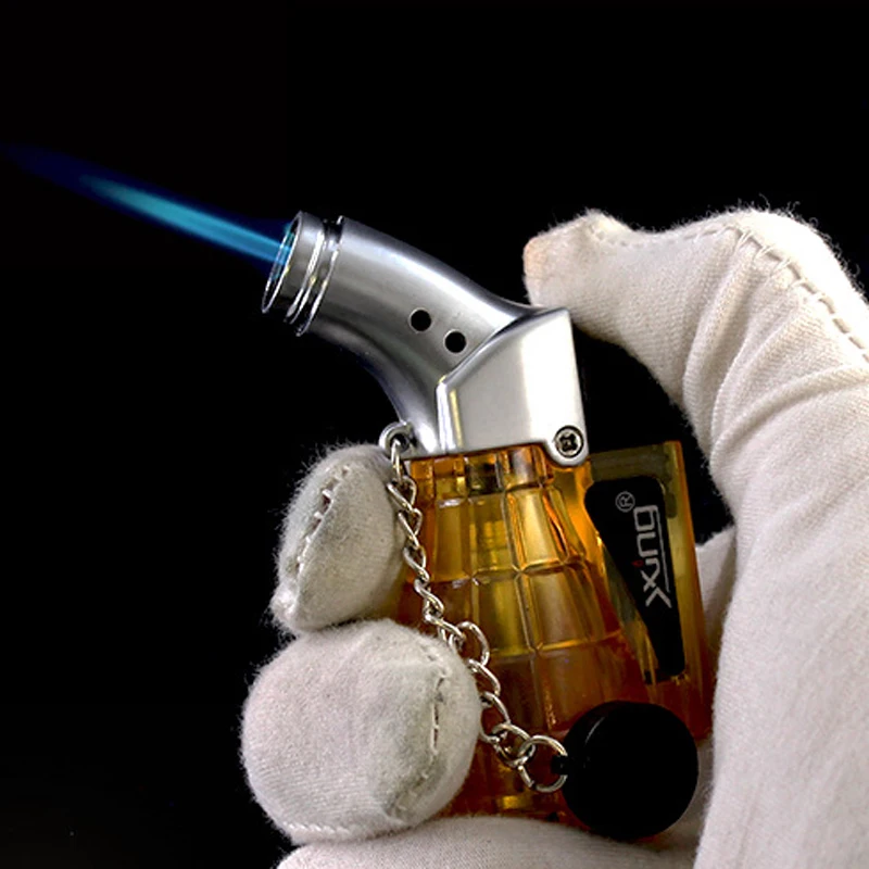 20pcs/lot Blue Flame  Jet Lighter Cigar Lighter Windproof Visible Gas Torch Lighter Gadget For Mens Gift