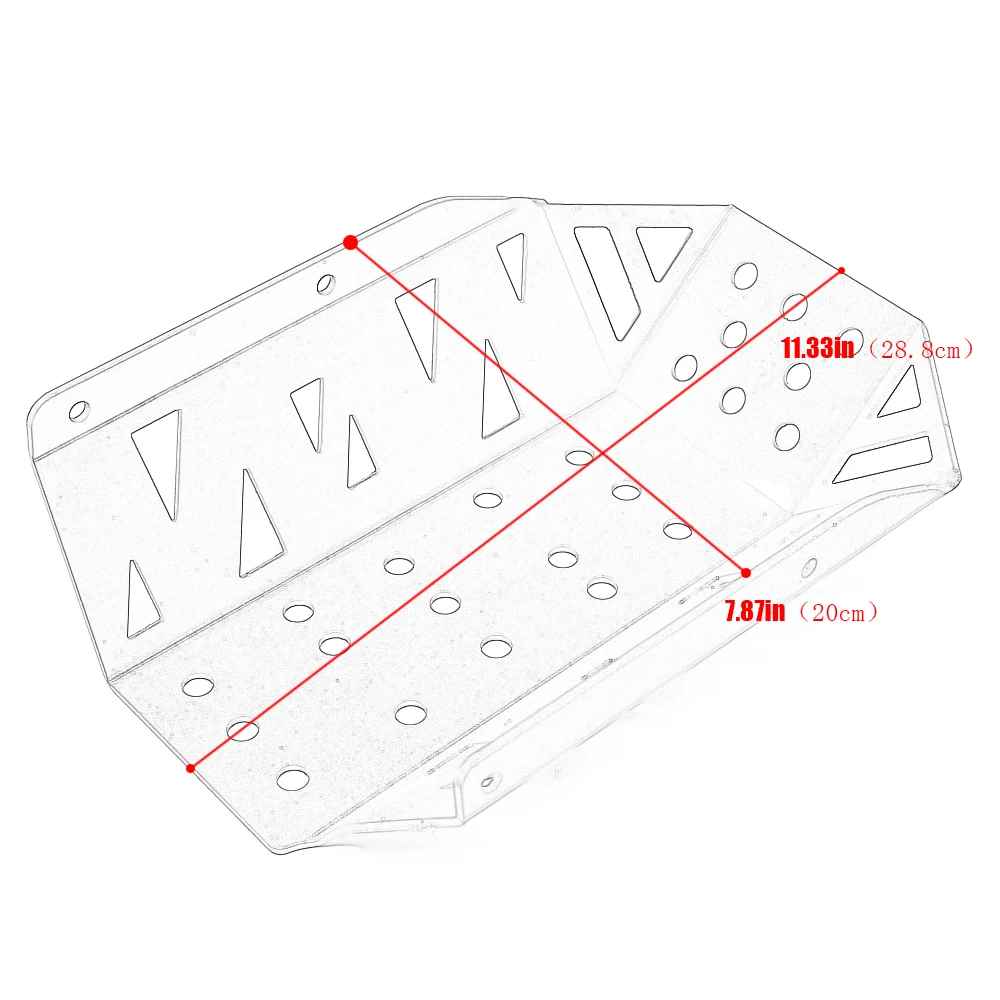 Motorcycle CNC Aluminum Skid Plate Foot Rests Bash Frame Engine Guard Board Chassis Protector for Kawasaki VERSY300 X300 X250