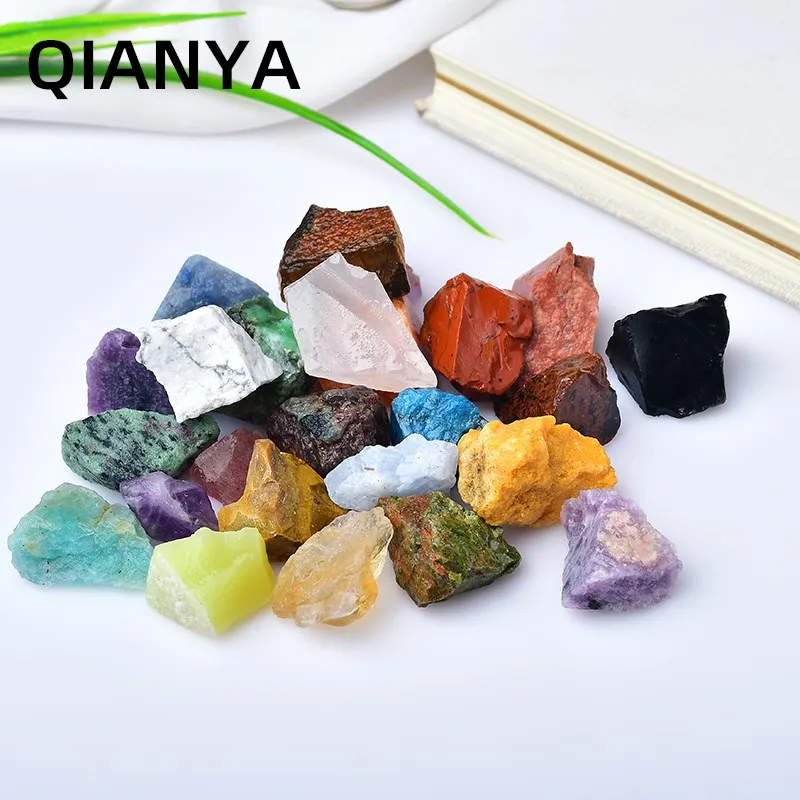 Color Natural Crystal Quartz Gemstone Rock Rough Raw Mineral Specimen Particles Healing Reiki Garden Home Decoration DIY