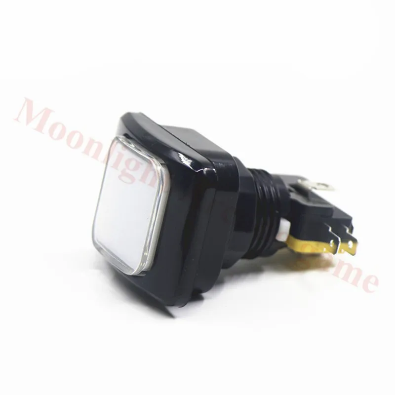 10PCS/LOT Custom 50*37mm 12V Rectangle illuminated arcade Push Button Switch momentary led button for arcade game machine