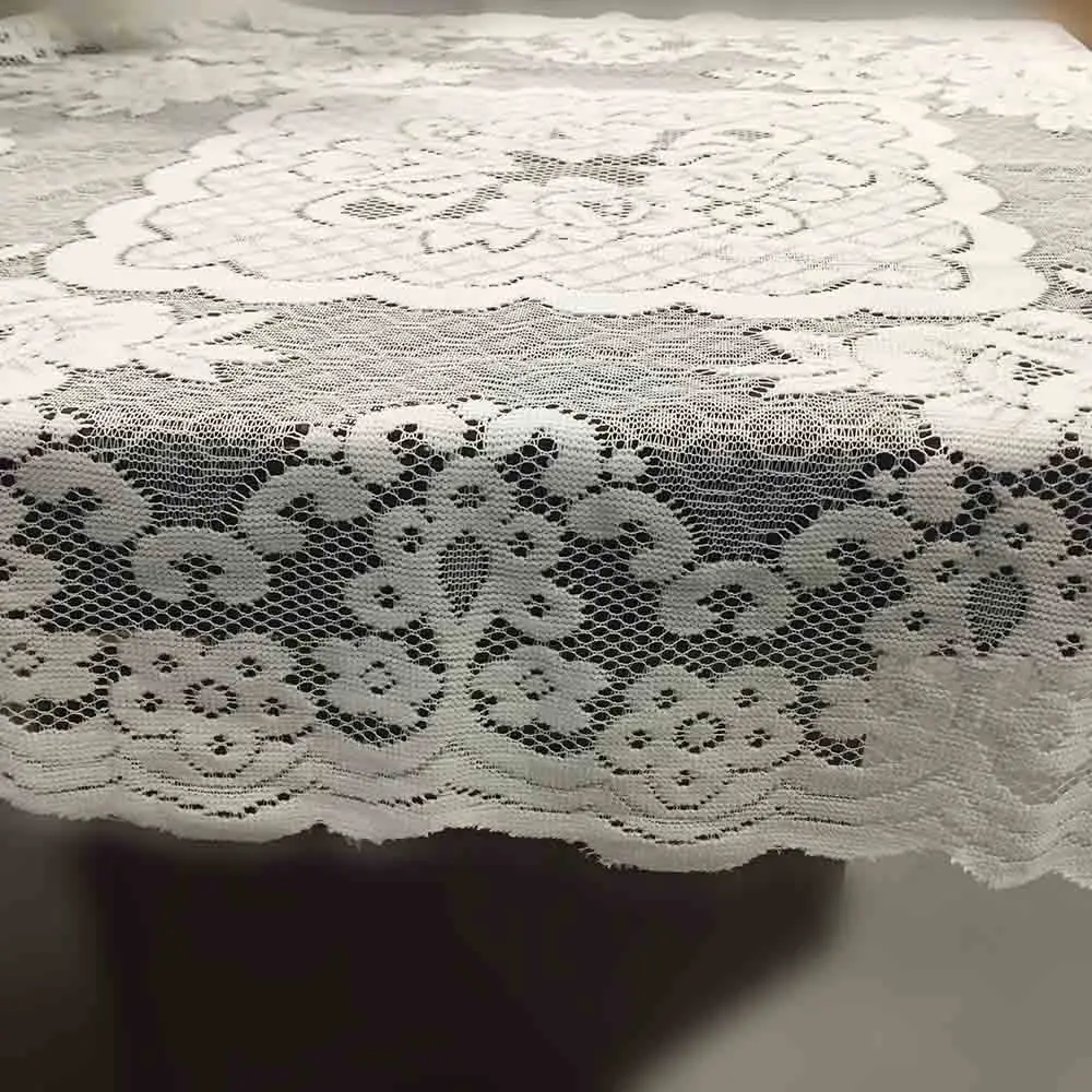 Modern Table Cloth White Vintage Lace Decorative Tablecloth Dining Table Cover Cloth Textile Wedding Party Hotel Home Decor