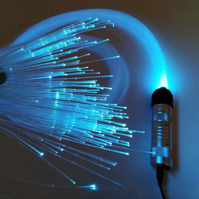Zdalnie sterowany 12V 6W RGB LED Światłowodowa gwiazda DIY Sufitowe źródło światła silnik Maszyna oświetleniowa samochód Zastosowanie + Zestaw kabli 0,75 mm Końcówka