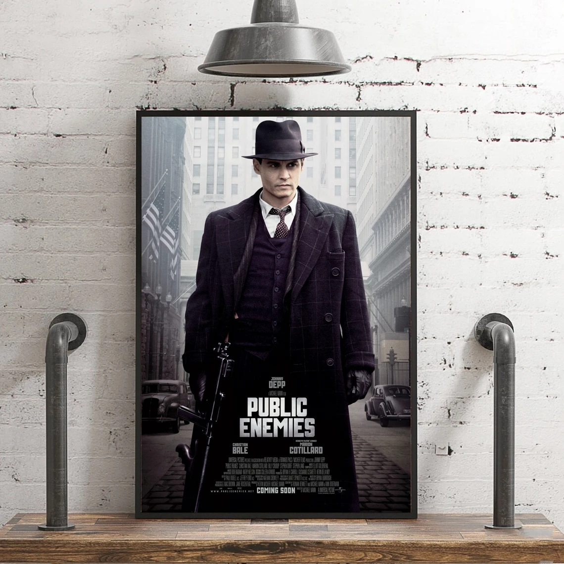 Public Enemies (2009) Movie Poster Canvas Print Modern Home Wall Painting Decoration (No Frame)