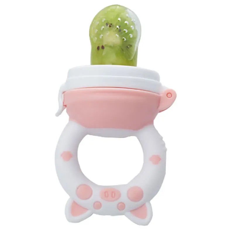 Baby-Fütterungslöffel für nahrhafte Früchte und Gemüse, Beißring, Kauspielzeug, Baby-Fütterungslöffel, Schnullerflasche – Detail 7
