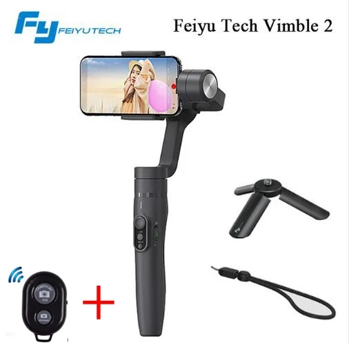 2018 NEW Feiyu tech vimble2 Hand-held stabilizer comes with telescopic extension mobile phone stabilizer video stabilizer