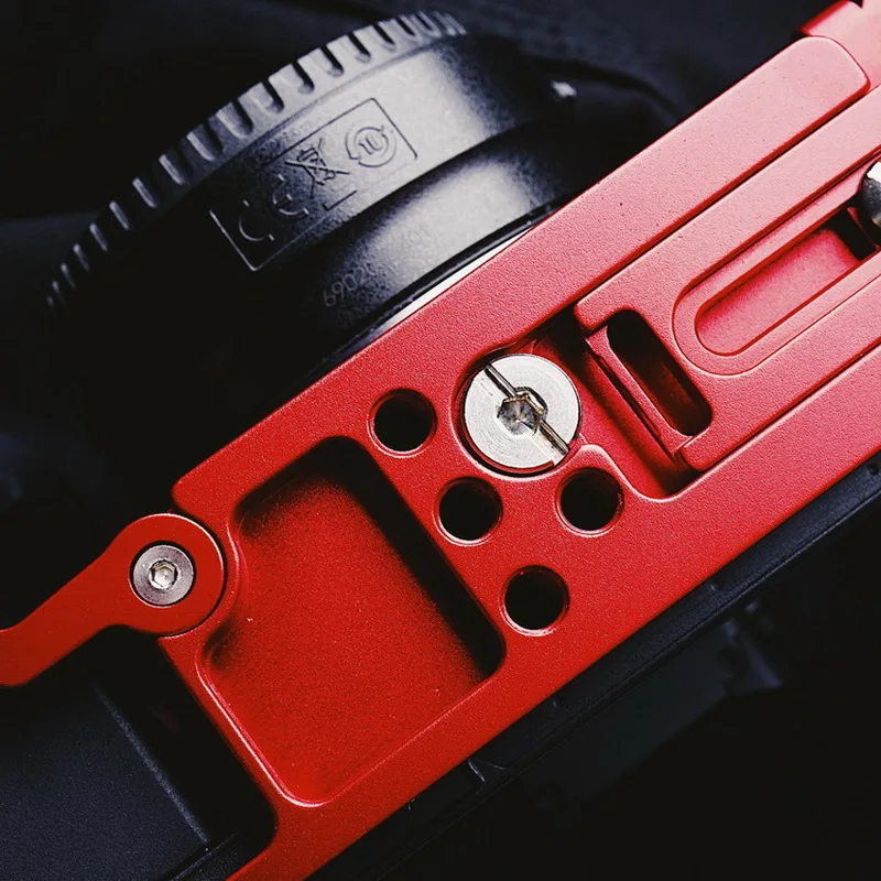 

Alum быстросъемный L-образный кронштейн с ручкой красного цвета для Canon EOS R ARCA SWISS SUNWAYFOTO BENRO