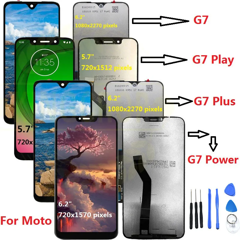 استبدال شاشة LCD الأصلية G7 لموتو جي 7 بويير XT19554: تقييم شامل ودليل عملي للاستخدام