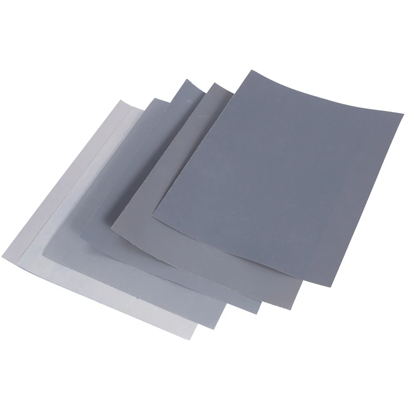 Grit 1500 2000 2500 3000 5000 7000 High Precision Polishing Sanding Wet/dry Abrasive Sandpaper Sheets - Germany, Pack of 12
