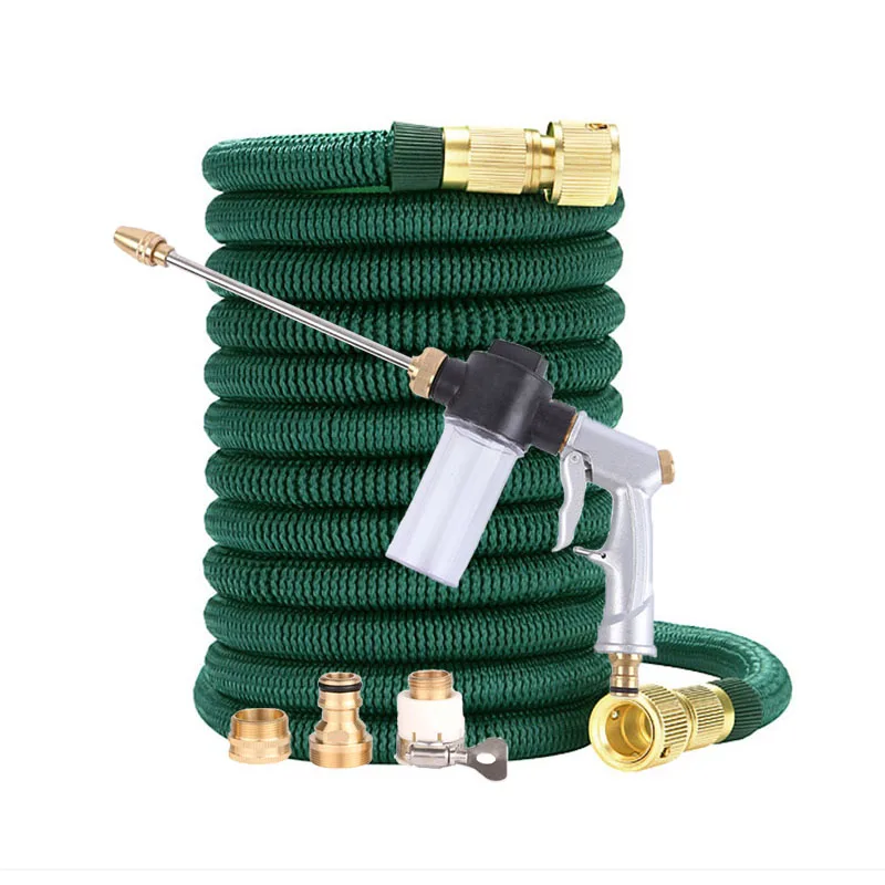 NEW Garden Hose with Water Gun Set Expandable Magic Hose EU Garden Watering Hose High Pressure Car Wash Hose Spray Gun Sprayer