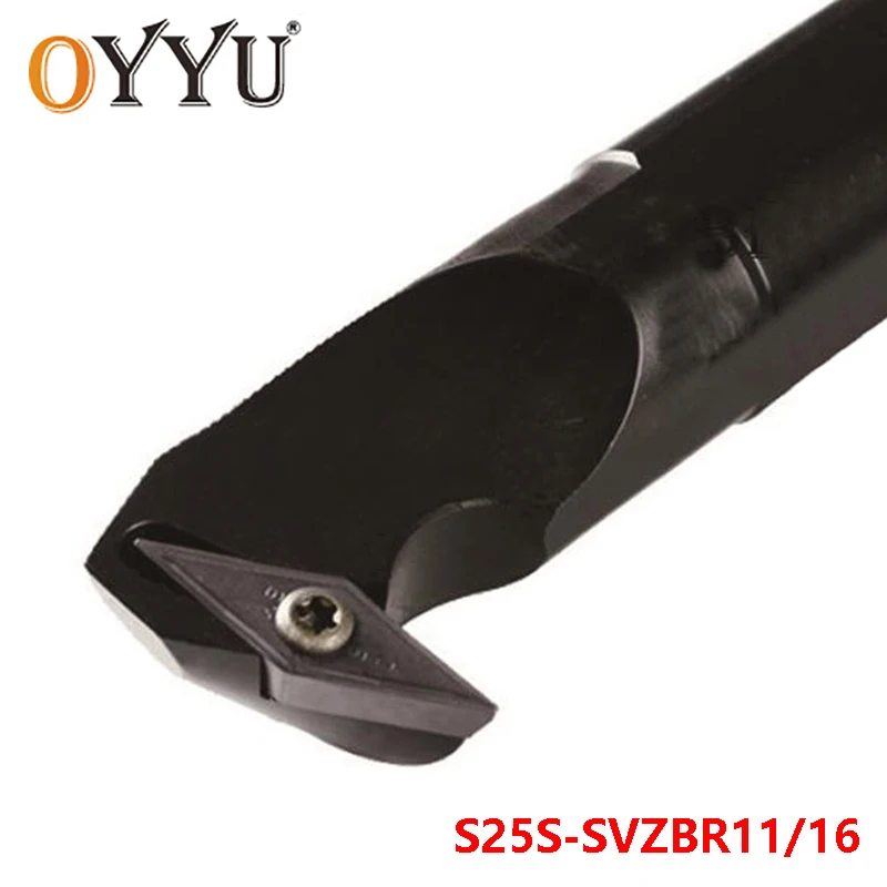 OYYU 25mm SVZBR SVZBL S25S-SVZBR11 Internal Lathe Cutting Shank S25S-SVZBR16 Turning Tool Holder Carbide Inserts Arbor