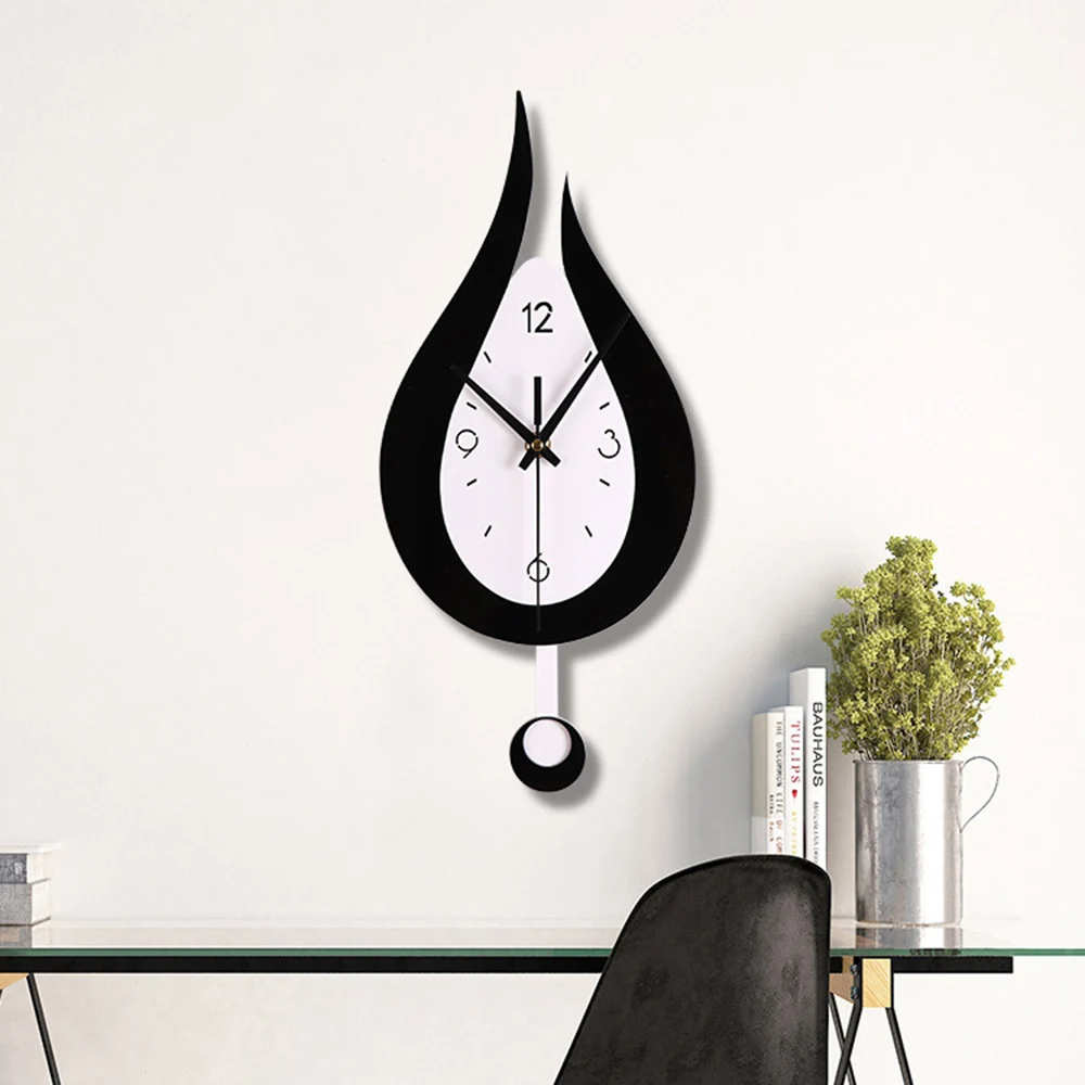 Modern Waterdrop Diy Design Wall Clock Creative Quartz Wall Decor Acyrlic Pendulum Clock Home Living Room Decoration