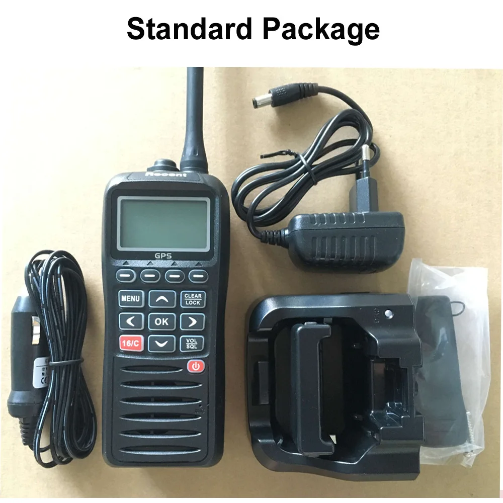 Recent RS-38M VHF Marine Radio Built-in GPS 156.025-163.275MHz Float Transceiver Tri-watch IP67 Waterproof Walkie Talkie