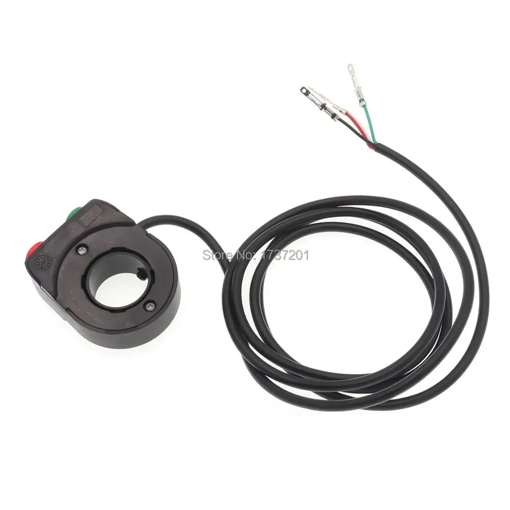22mm 12V Motorcycle HeadLight Horn Head Light Switch Fit For Electric Vehicle Scooter Bike Quad ATV Black Line ON-Off