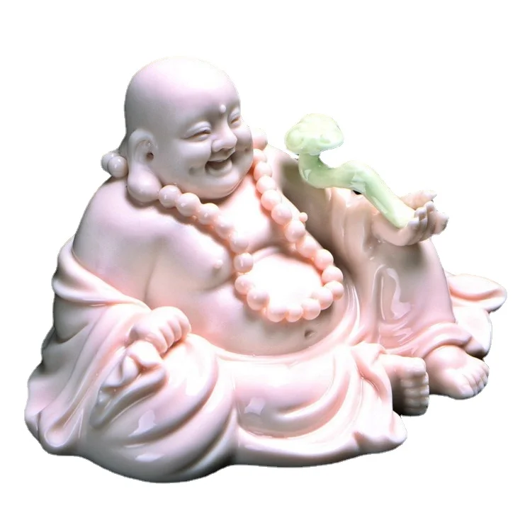 

Ceramic Maitreya car ornaments car Buddha car luxury perfume seat creative Car decoration