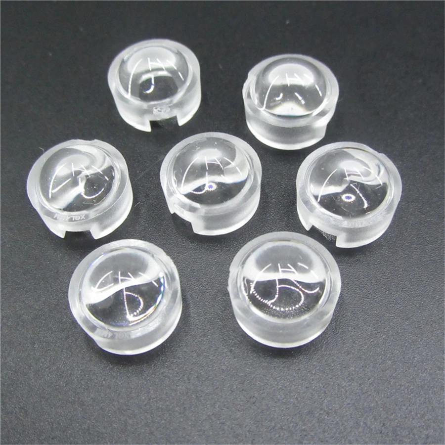 20pcs 1W 3W 5W 13mm IR LED mini Lens 15 30 45 60 90 100 Degree Needn\'t Holder High Power LED Diode Convex Reflector Collimator