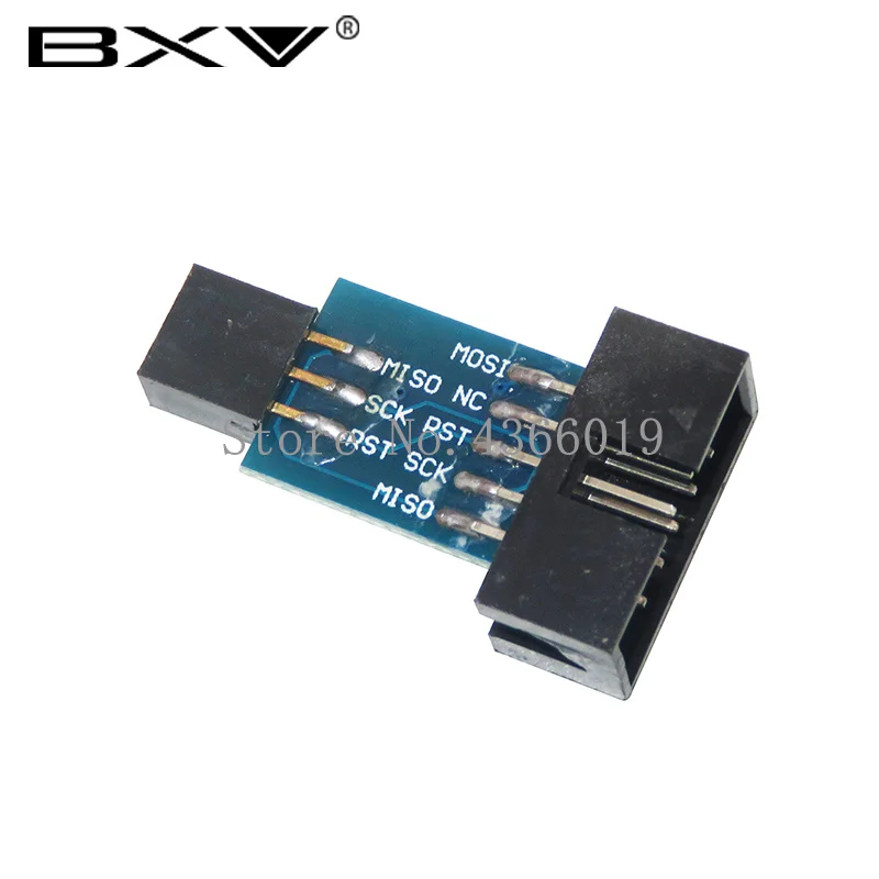 10Pin To 6PiN Convert To Standard 10 Pin To 6 Pin Adapter Board For ATMEL STK500 AVRISP USBASP ISP Interface Converter