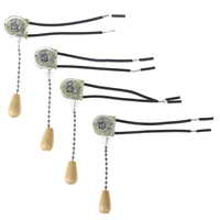 Interruptor Universal de pared para ventilador de techo, conjunto de herramientas de repuesto de 3A/250V, cadena de cable, lámpara, 4 Uds.