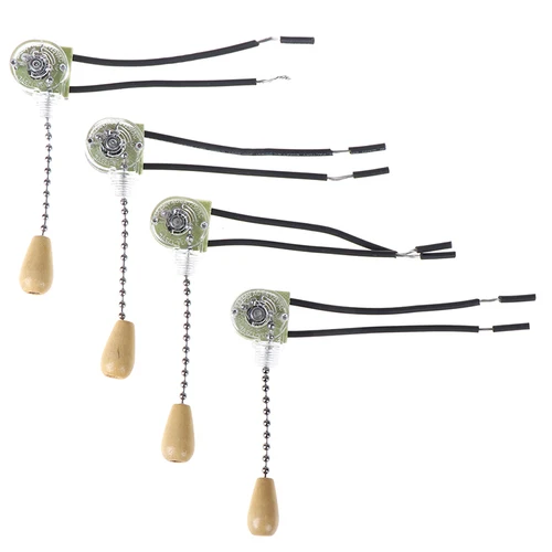 Interruptor Universal de pared para ventilador de techo, conjunto de herramientas de repuesto de 3A/250V, cadena de cable, lámpara, 4 Uds.