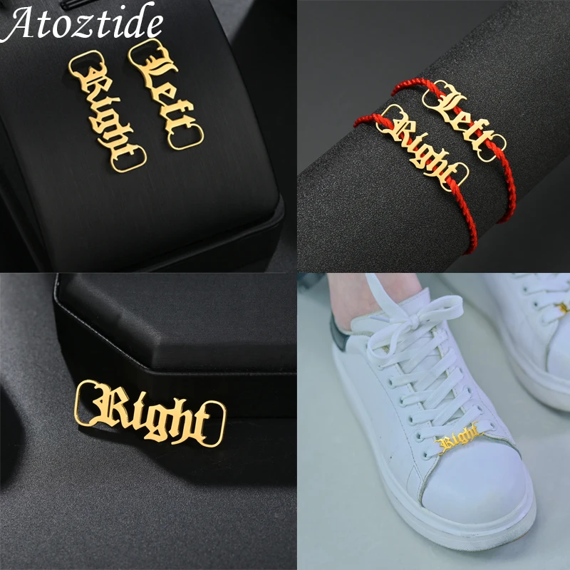 Stainless Steel Shoe-buckle Accessories Custom Name Personalized high quality Nameplate Buckie Charm Kids Adult Fashion Shoe Tag