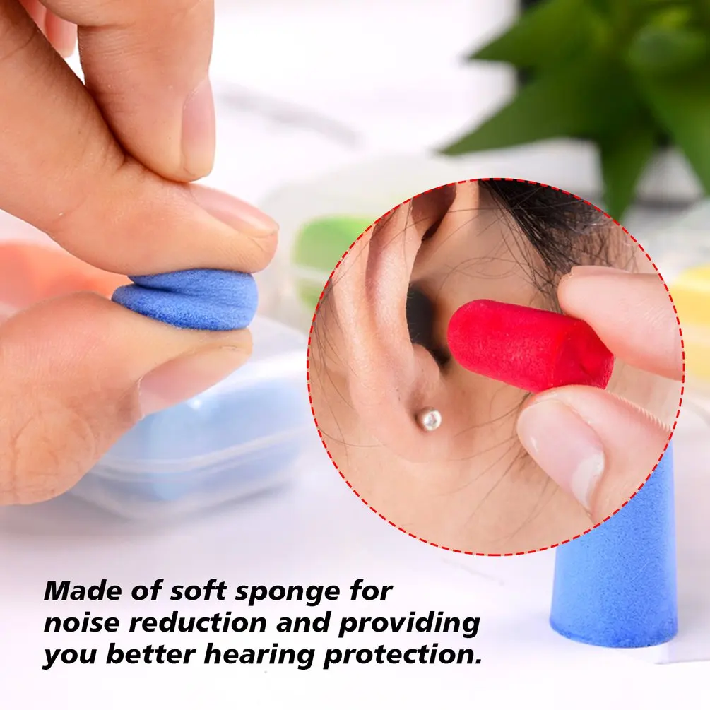 Komfort zatyczki do uszu redukcja szumów pianka miękkie zatyczki do uszu redukcja szumów zatyczki do uszu ochronne do snu powolne powracanie do kształtu zatyczki do uszu
