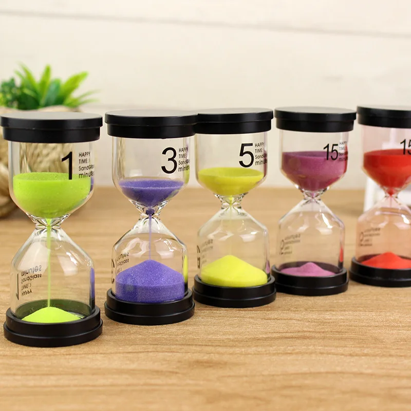 multiple colour Hourglass 1/3/5/10/15/20 /30 Minutes Timer Minute Sand Watc h Clock Gift Timer Home Decoration Accessories