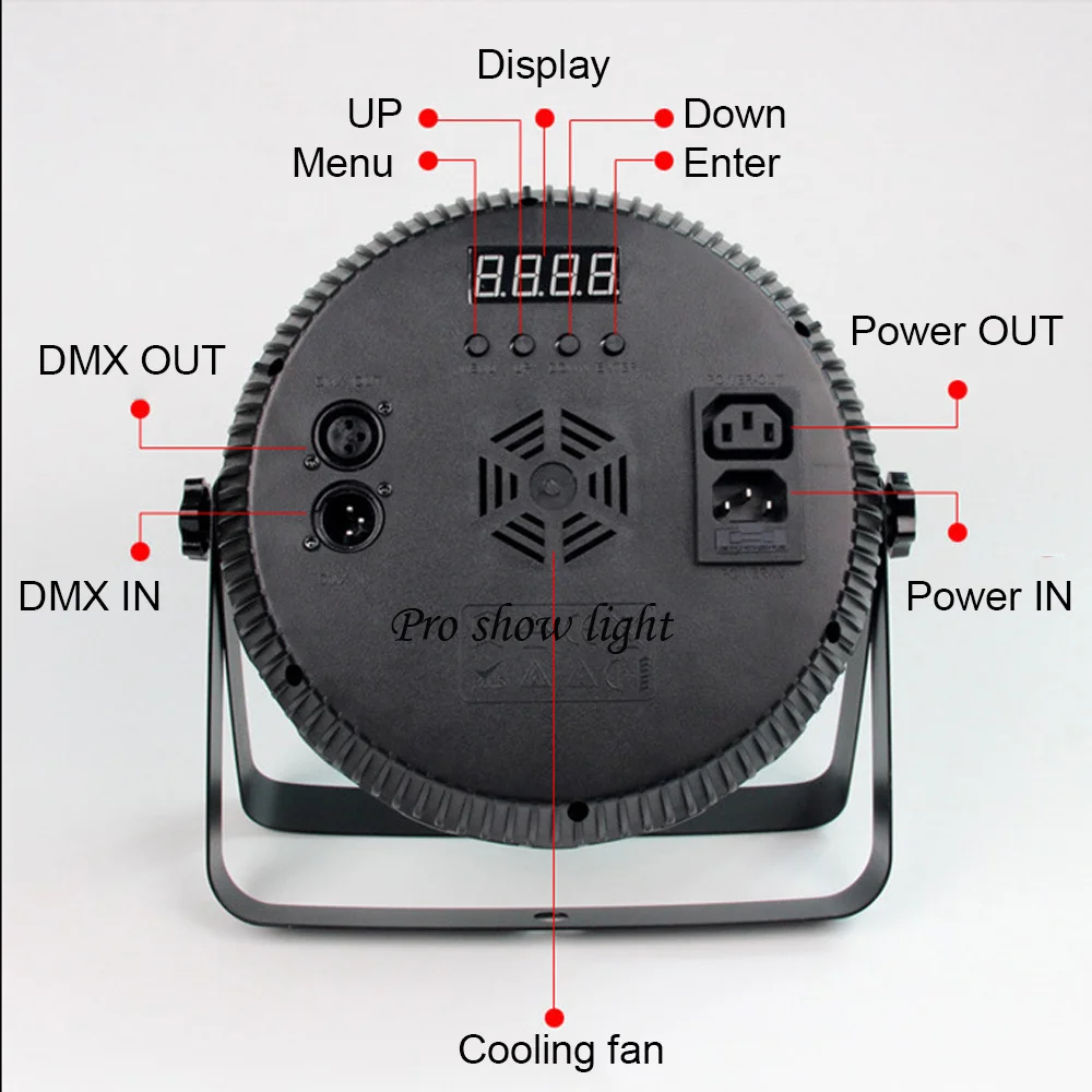 Flat LED Par RGBW DJ Lighting Effect DMX/Remote Control LED Par Light Par LED 18LEDS Dimming Strobe Light For Christmas Wedding