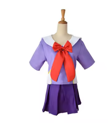 Anime 2nd Mirai Nikki Gasai Yuno Lolita Sailor Cosplay Costume Loli Bow Short Skirt Wig Length 80cm For Women