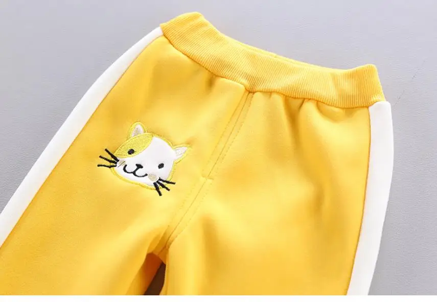 Jungen Mädchen Cartoon Kleidung Anzüge Baby Plus Samt Jacke + Kapuzen Weste + Hosen 3Pcs Sets Kinder Kleinkind winter Sport Kleidung 0-4Y – Detail 11