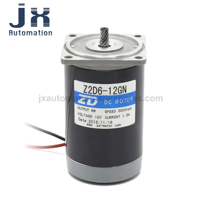 

ZD 6W Brush DC Motor Z2D6-12GN-18S / Z2D6-24GN-18S-2GN12.5K для электронного оборудования