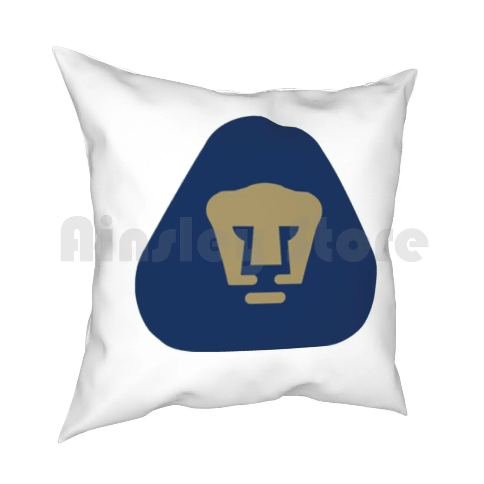 Pumas Pillow Case Printed Home Soft DIY Pillow cover Pumas Unam Mexico Liga Motocross America Chivas Azul Cruz Futbol Logo