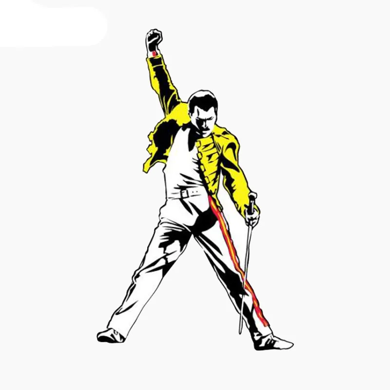 RuleMyLife 9.3CM*15.2CM Car Sticker Amusing Queen Freddie Mercury Music Reflective The Tail Of The Car Decal C1-7764