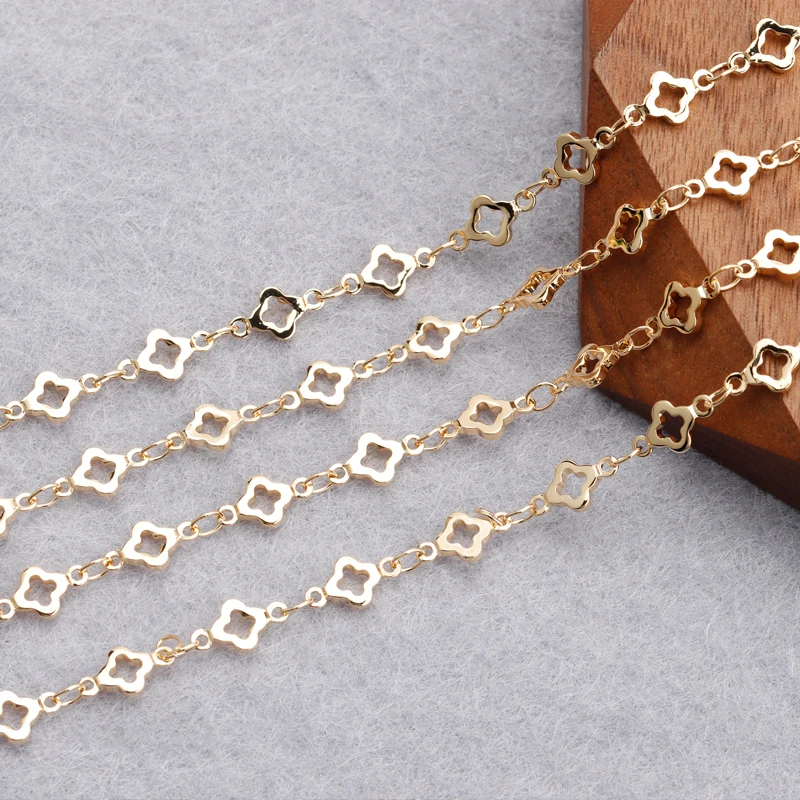 GUFEATHER, 1 m/Los, C164, DIY-Kette, REACH-Pass, nickelfrei, 18 Karat vergoldet, Kupfer, Charm, Schmuckherstellung, DIY-Armband-Halskette – Detail 7
