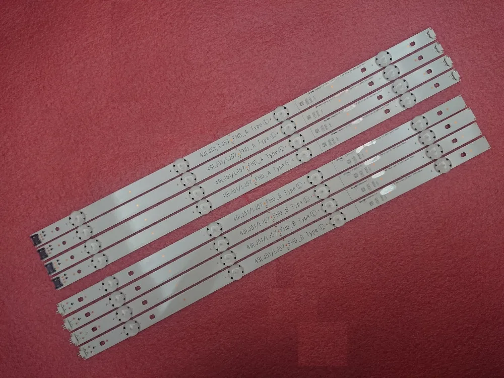 

Новинка, 8 шт./комплект, зеркальная полоса для телевизора 49LH590V HC490DUN 49LH5700 49LJ51/LJ57_FHD_A B типа TV 17Y 49_FHD A B EAU63673013