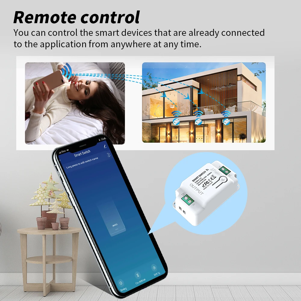 SIXWGH Tuya Zigbee interruttore fai da te Smart Home Automation Light Switch Controller Module Smart Life Alexa Google Home Assistant