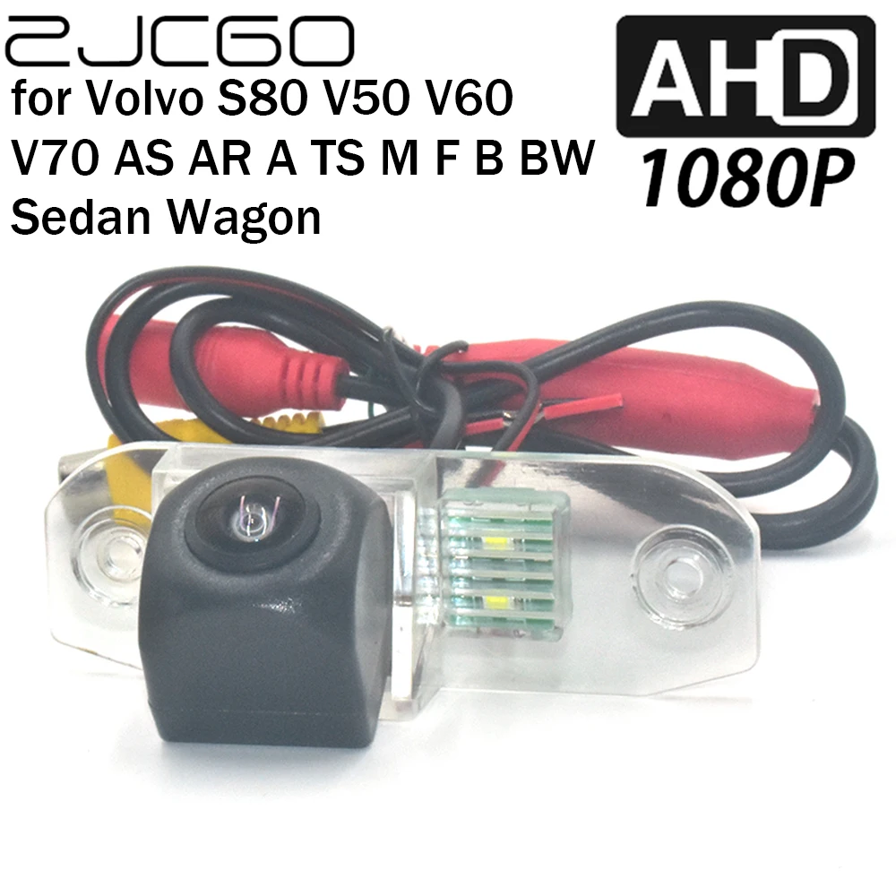 

ZJCGO Car Rear View Reverse Backup Parking AHD 1080P Camera for Volvo S80 V50 V60 V70 AS AR A TS M F B BW Sedan Wagon