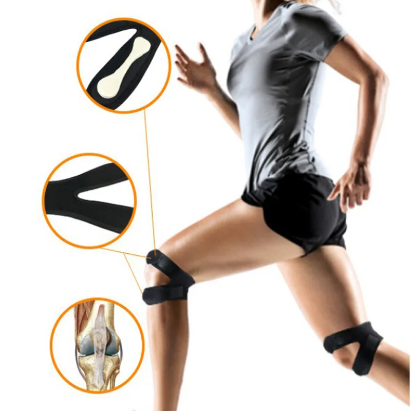 1PC Adjustable Patellar Support Compression Knee Pads Elastic Breathable Knee Strap​ Men Women Fitness Running Sport Knee Brace