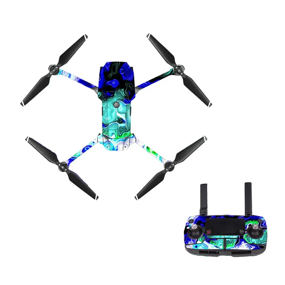 Terror Style 6 Decal Skin Sticker For DJI Mavic Pro Drone + Remote Controller + 3 Batteries Protection Film Cover