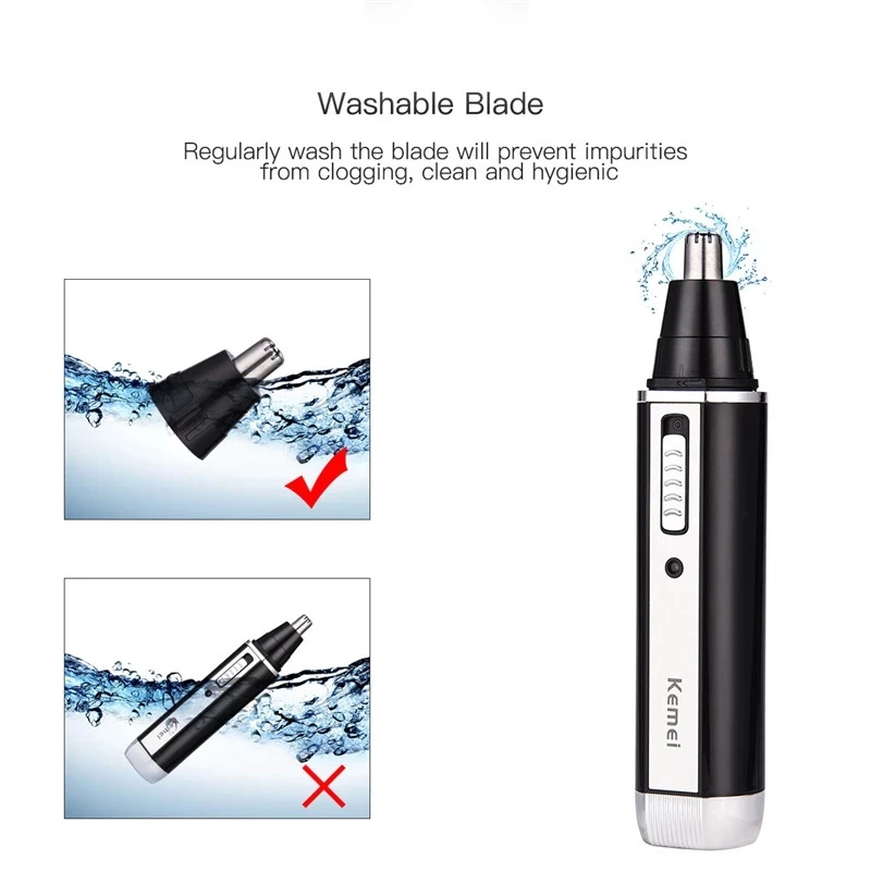 4 in 1 Professional Electric Rechargeable Nose and Ear Hair Trimmer Shaver Temple Cut Personal Care Tools For Men