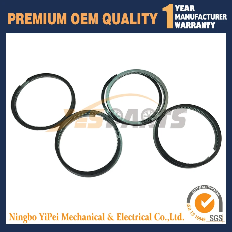 4set Piston Ring Set For Mitsubishi S4L S4L2 Engine Excavator STD 78MM or oversize 0.5