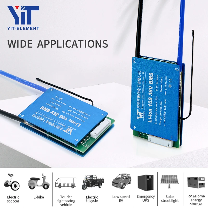 YIT Lifepo4 batterie Lade Board 18650 BMS 3S 4S 7S 8S 10S 13S 16S 20S 24S 12V Balancer Power Bank Solar 21700 Lithium-Batterie