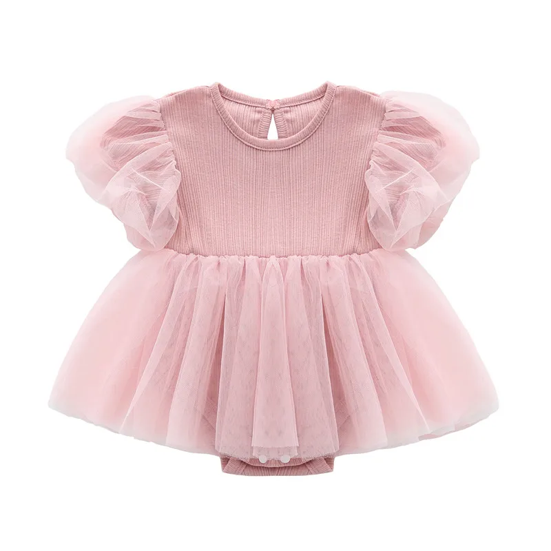 Summer Newborn Baby Girl Dress Ruffels Party Tulle Princess Dresses Girls Clothes