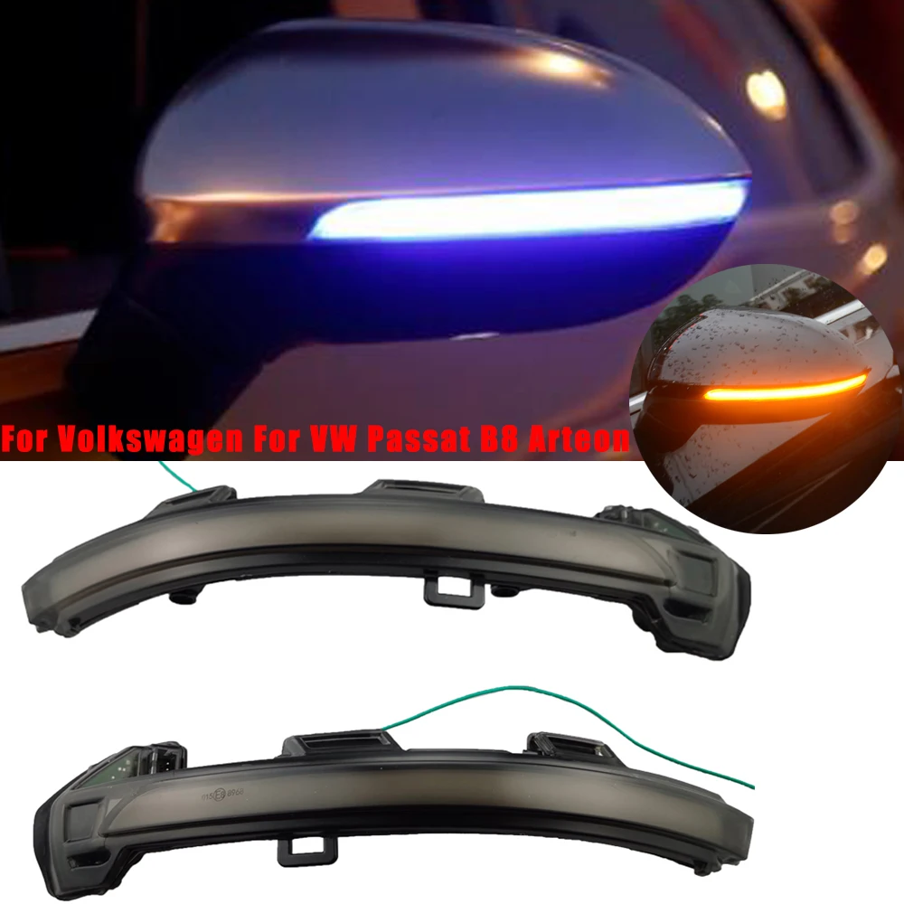

LED Turn Signal Lamp For Volkswagen Passat B8 2015 2016 2017 2018 2019 Dynamic Blinker Arrow Light Rearview Mirror Indicating
