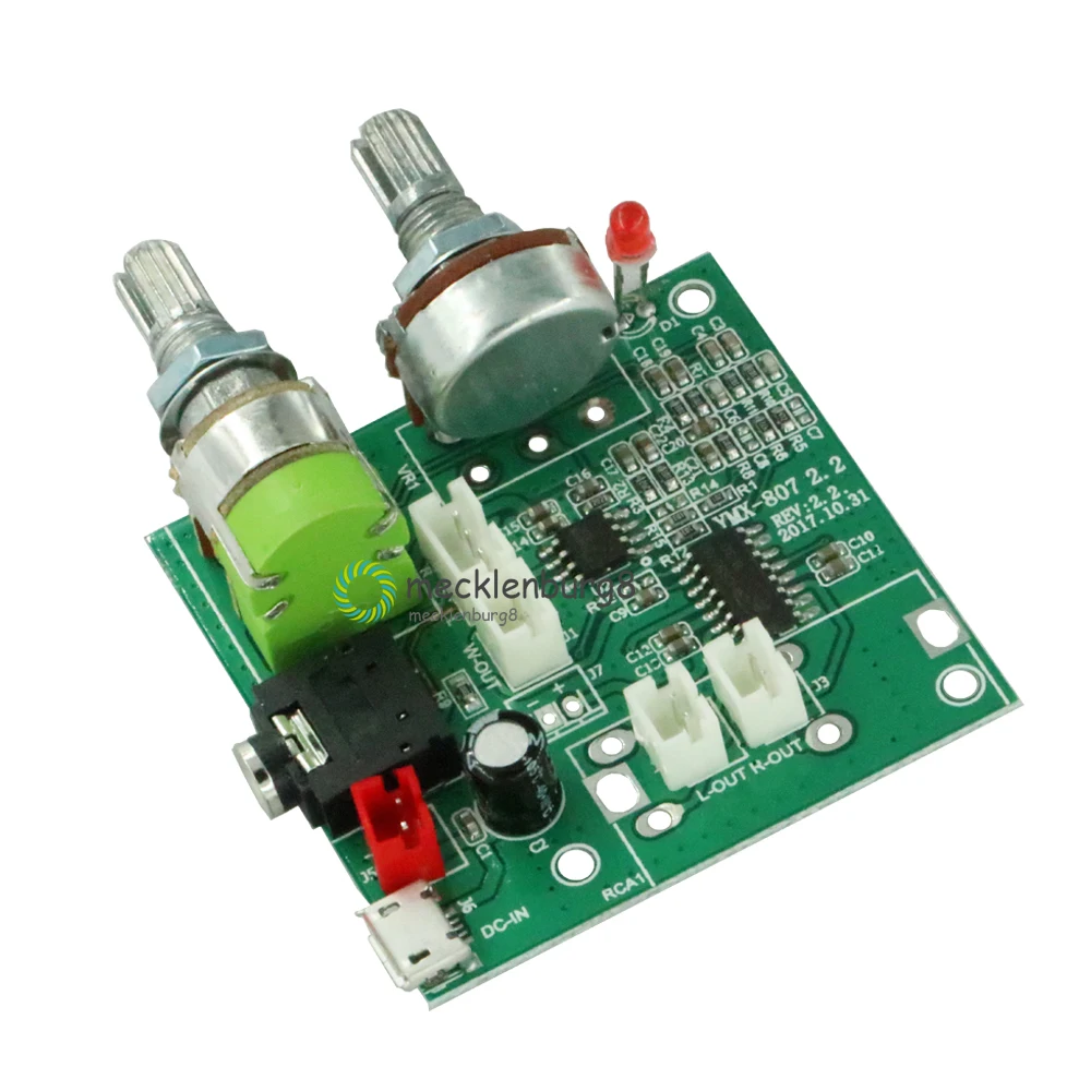 DC 5V 20W 2.1 Channel 3D Surround Digital Stereo Class D Amplifier AMP Board Module For Arduino With Wires -40 TO +85