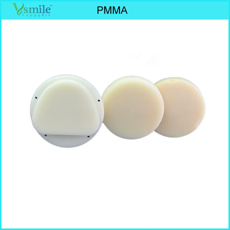 2pcs a Set Dental Material Temperary Crown Dental Multilayer PMMA  Blank Compatible  Amann Girrbach CADCAM System