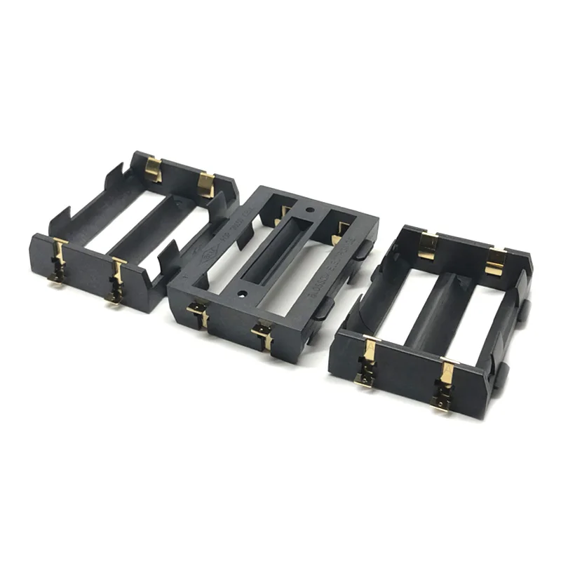 

600pcs/lot MasterFire 2 x 26650 Batteries Holder Storage Box Case With Bronze Pins Gold Plated 26650 SMT SMD Battery Box